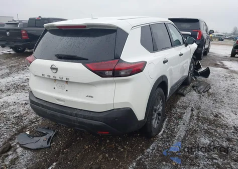 2021 Nissan Rogue S Intelligent Awd z USA, uszkodzony, nr VIN 5N1AT3AB9MC737811